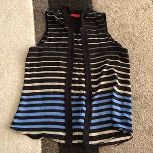 Elle striped sleeveless top